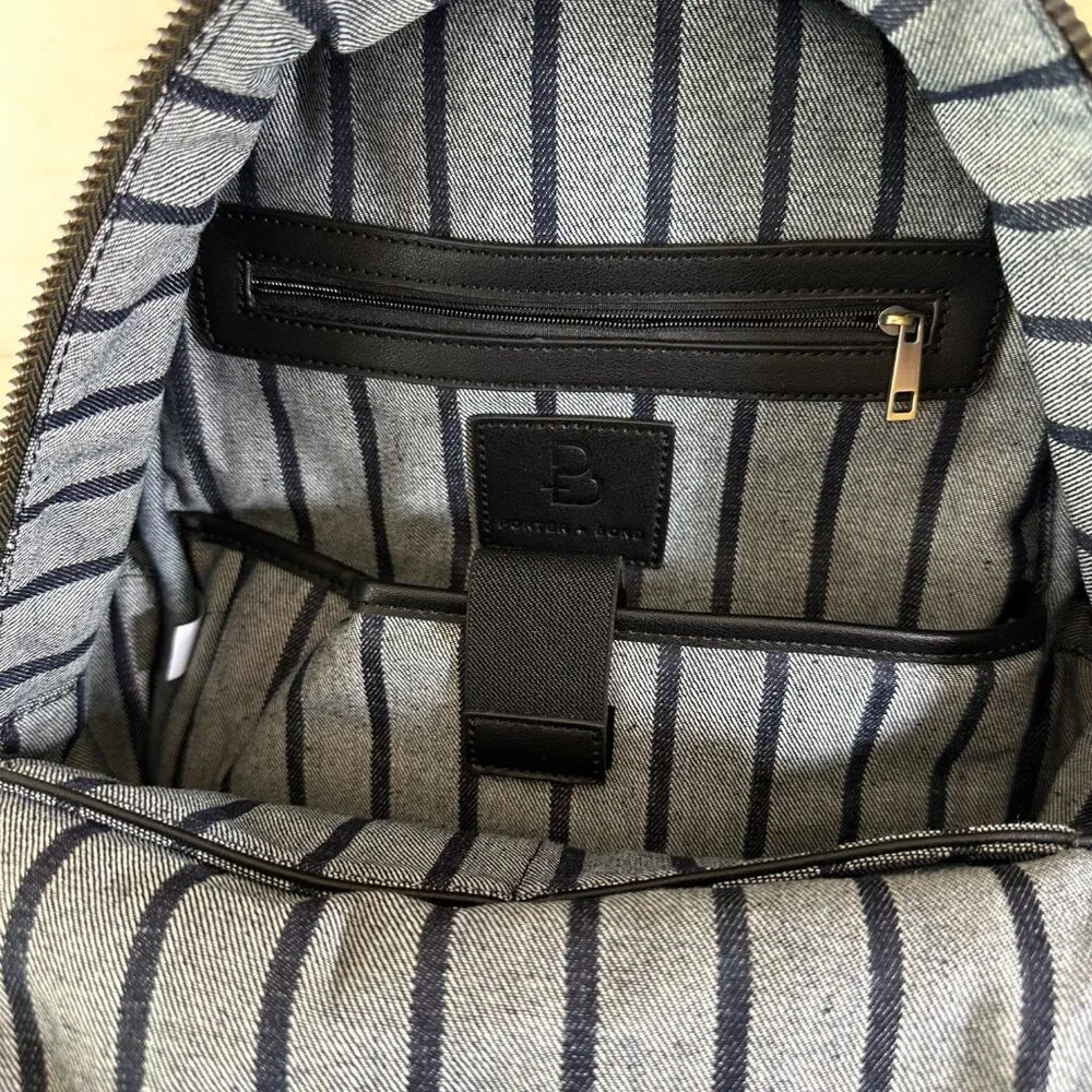 NWT Porter + Bond Otis Wool Backpack‎ Olive Drab Green Men's Back to School
